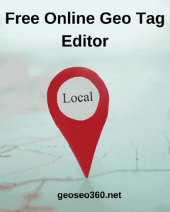 Free Online Geo Tag Editor